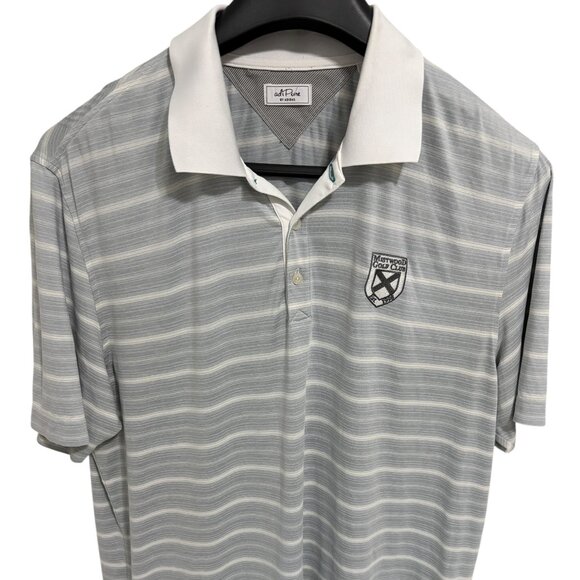 Adidas Adipure Golf Shirt Mens Mistwood Golf Club Logo Size Large - Picture 1 of 6